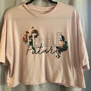 Converse cropped top
